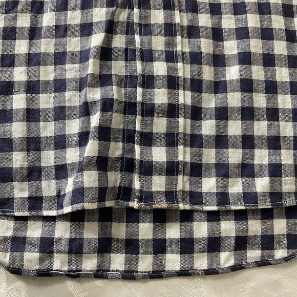 Brooks Brothers Madison Fit Long Sleeve Linen Shirt Checked  Mens Size Medium - Picture 10 of 11